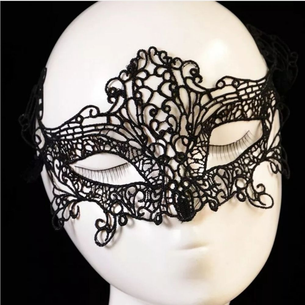 Sexy Women Lady Girl Black Lace Eye Mask for Halloween Masquerade Party US